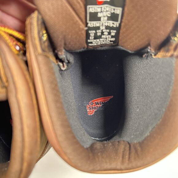 Red Wing 2440 Safety Toe Work Boots Men’s 12 EE Wide Moc Toe Leather main image 3
